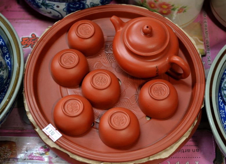 Clay tea set